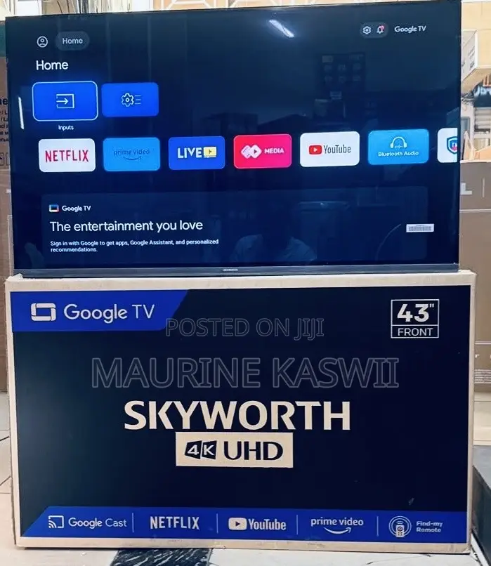 Skyworth 43 “ Uhd Google (2025)Frameless