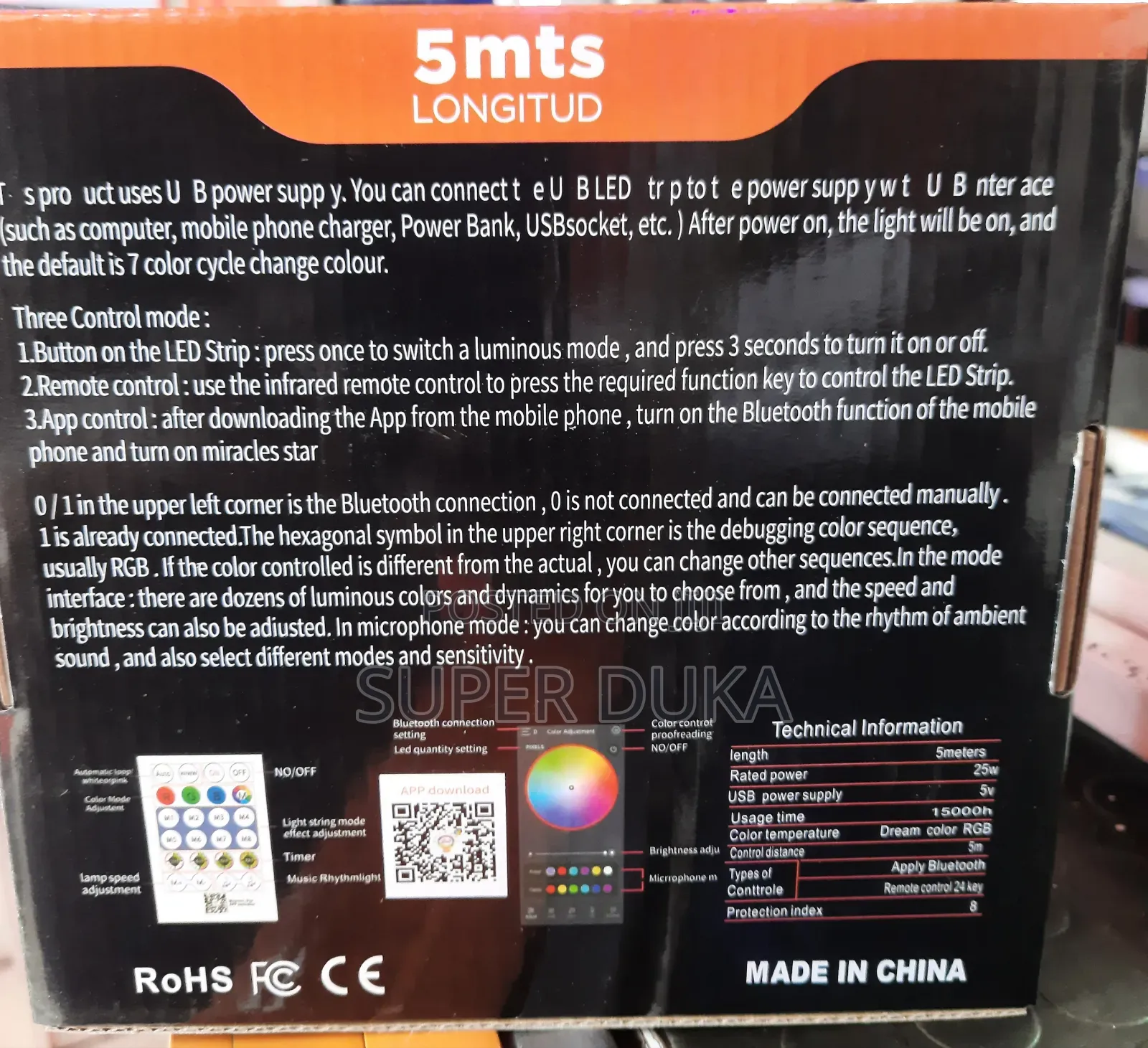 Led App Control Neon Rope Light.Smart 5m Snake Light