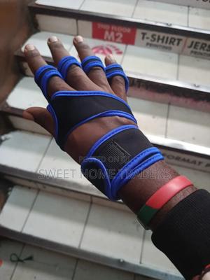 Open Gym Gloves *Blue and Black - thumbnail 2