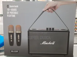 Dual Wireless Microphone.Mushell 535p Blutooth KTV Bass Tech