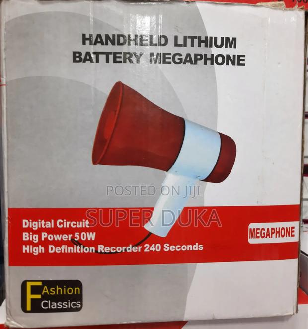 Megaphone.Handheld Loud Speaker.50w Hd Big Power Lithium Bat