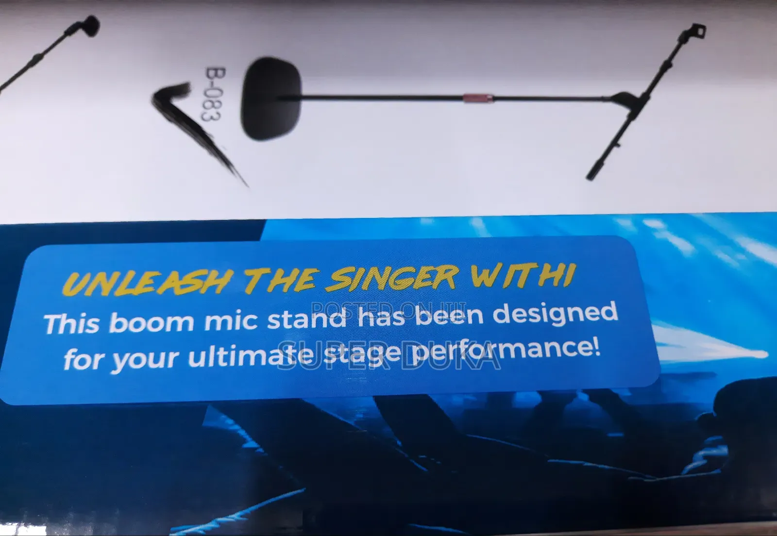 Microphone Stand.Solid Base.Telescopic Mic Arm.Height Adjust