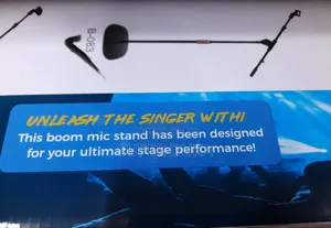 Microphone Stand.Solid Base.Telescopic Mic Arm.Height Adjust