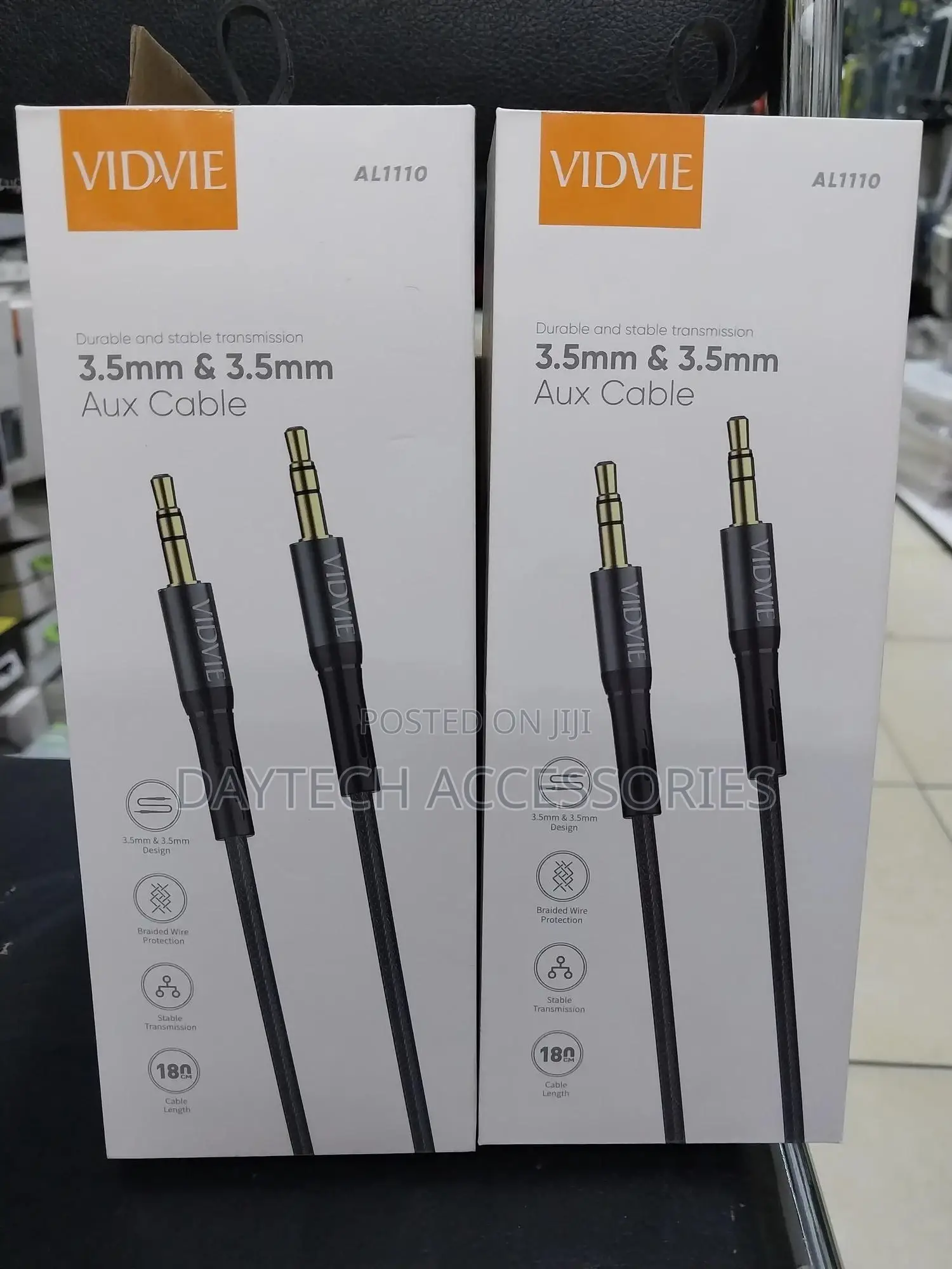Vidvie 3.5mm Male to 3.5mm Male Aux Audio Cable