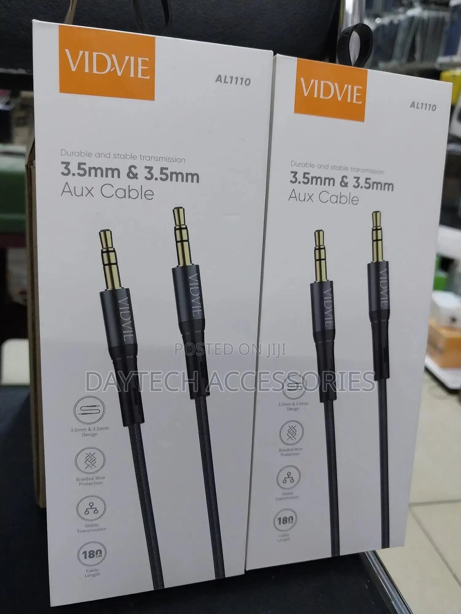 Vidvie 3.5mm Male to 3.5mm Male Aux Audio Cable