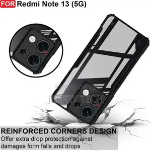 Cedo Xpro Back Cover for Redmi Note 13 5g (Black, Dual