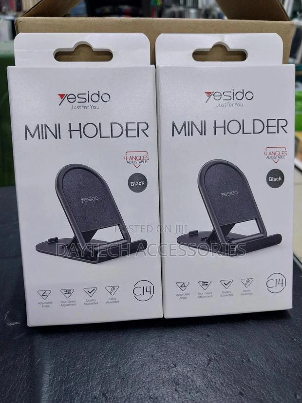 Yesido Small and Practical Desk Phone Stand - Black C141 - thumbnail 2