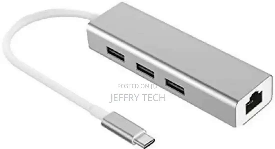 Type C 3.1 for Rj45 Ethernet Lan Adapter Cable With 3 Ports