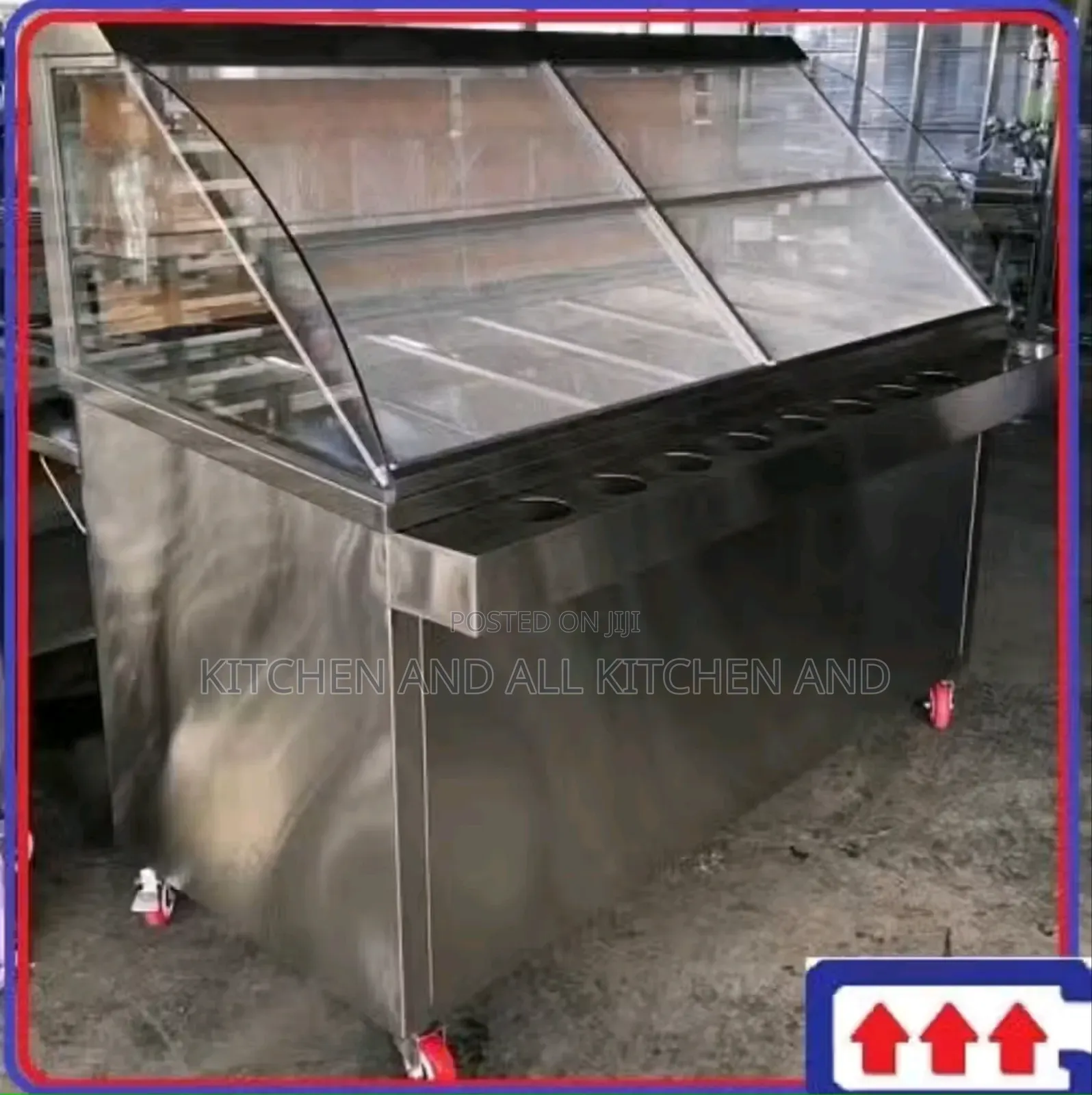 Modern Stainless Steel Bain Marie With Display
