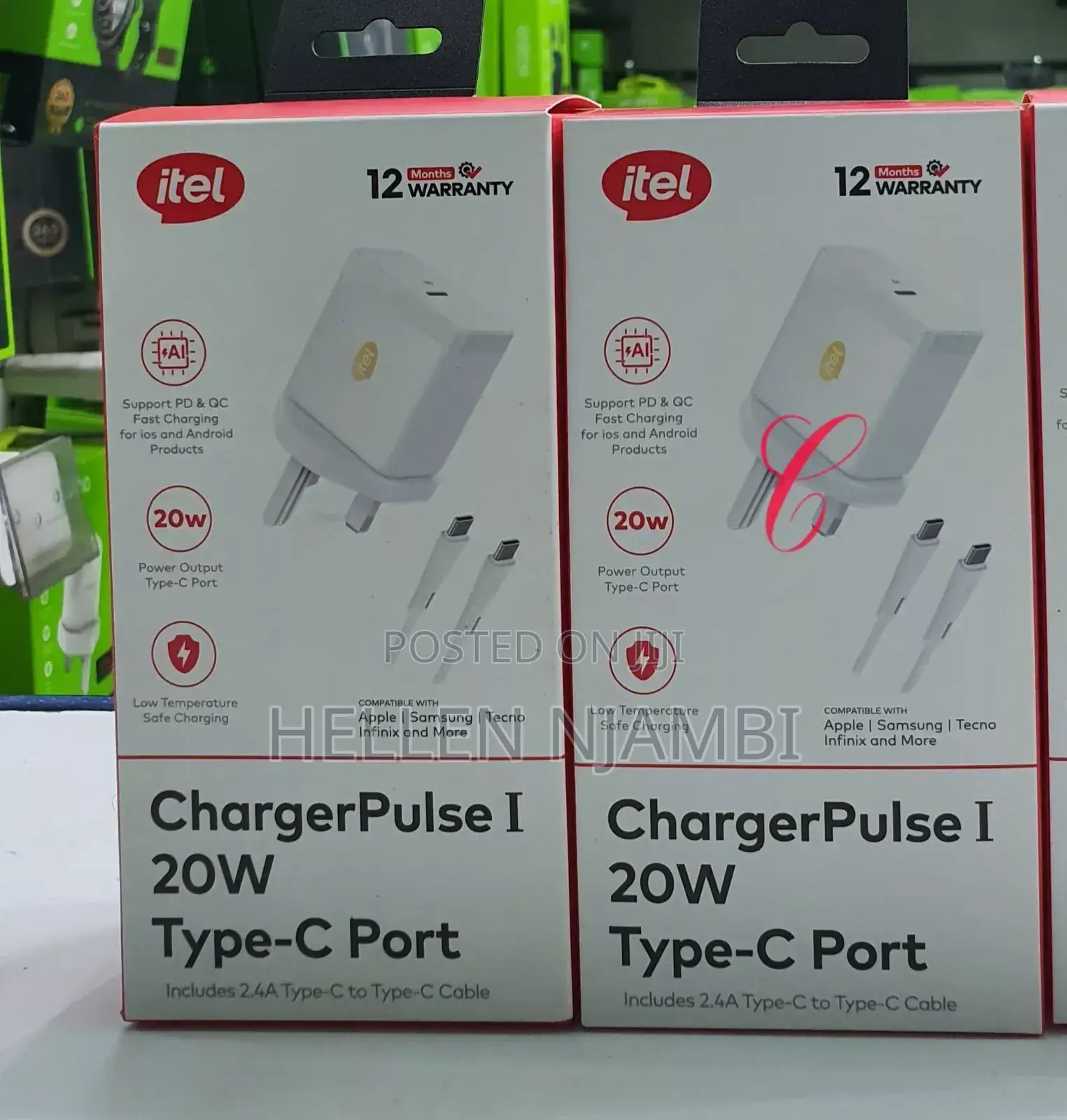 Itel Icw-104uc Charger Pulse 1 *20w Type C Fast Charger