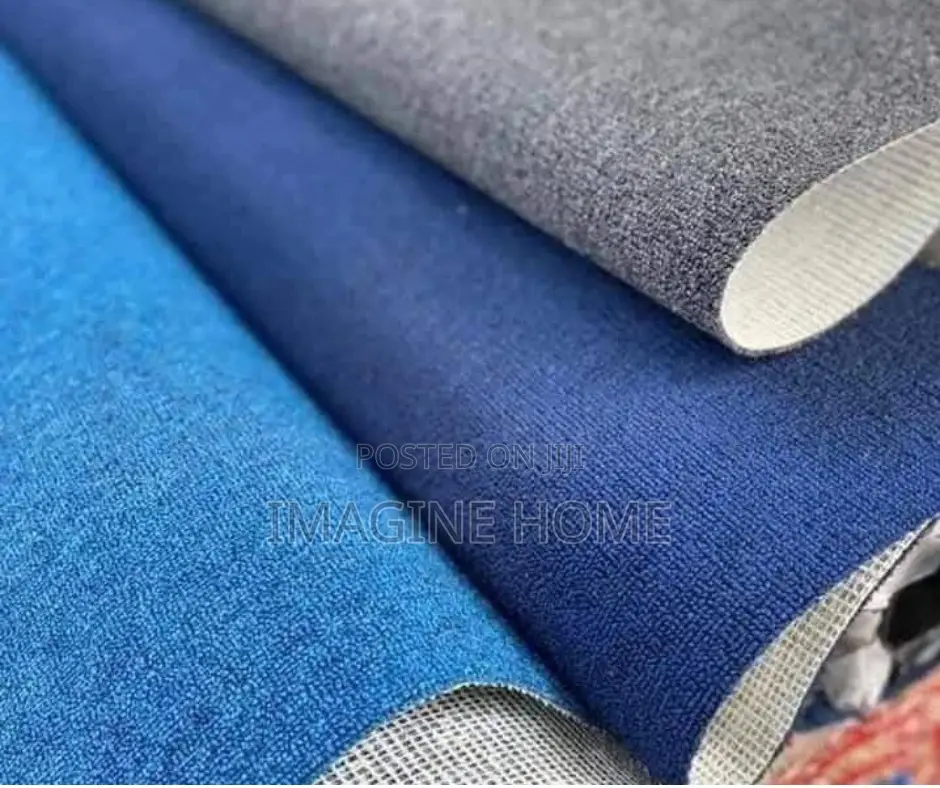 Grey, Blue Floor Decor Wall to Wall Carpet