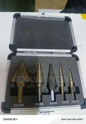 5 PCS Step Drill Bits Set