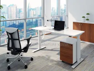 Office Tables: Office Electric Height Adjustable Desk 120cm