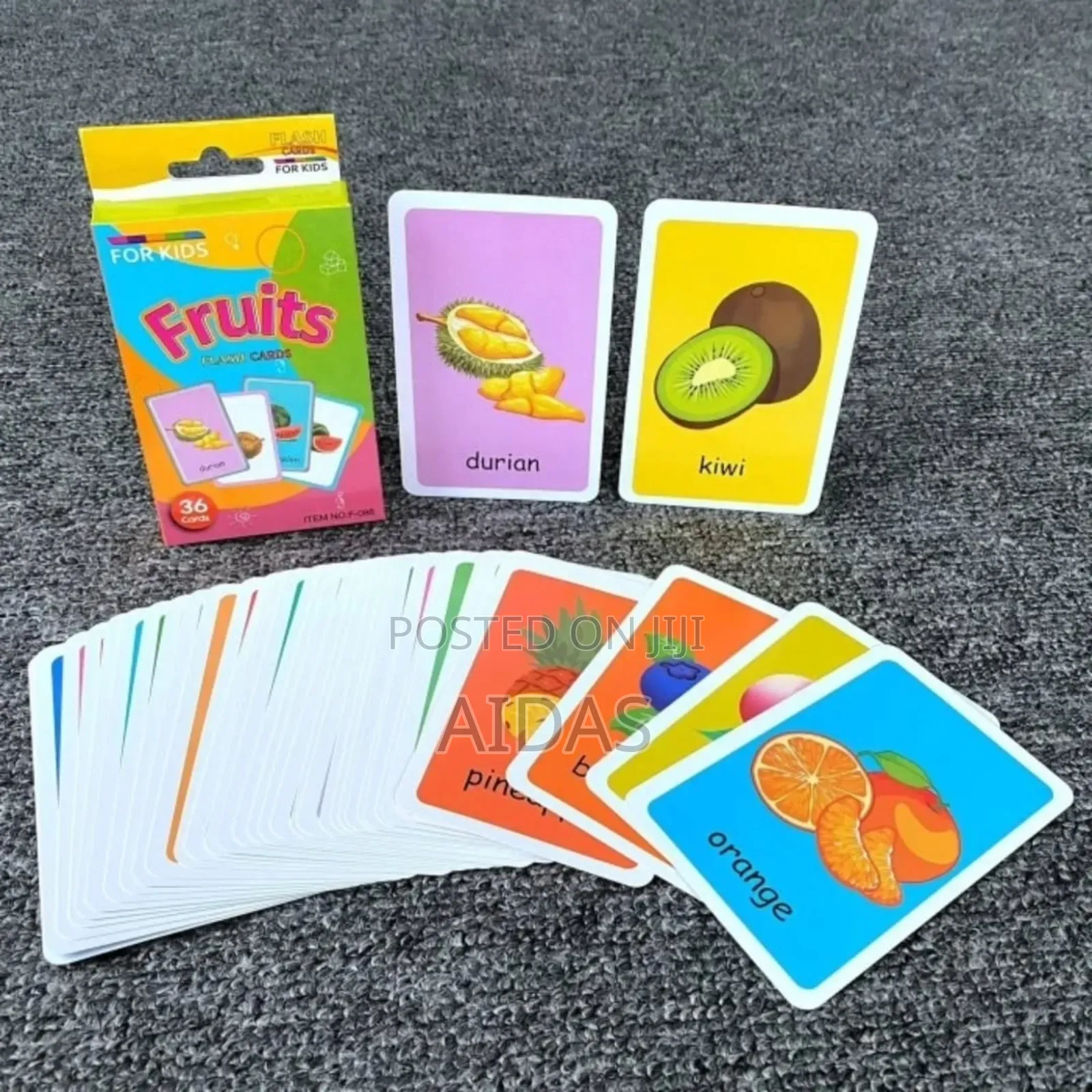 Fruits Flash Cards-36 PCS