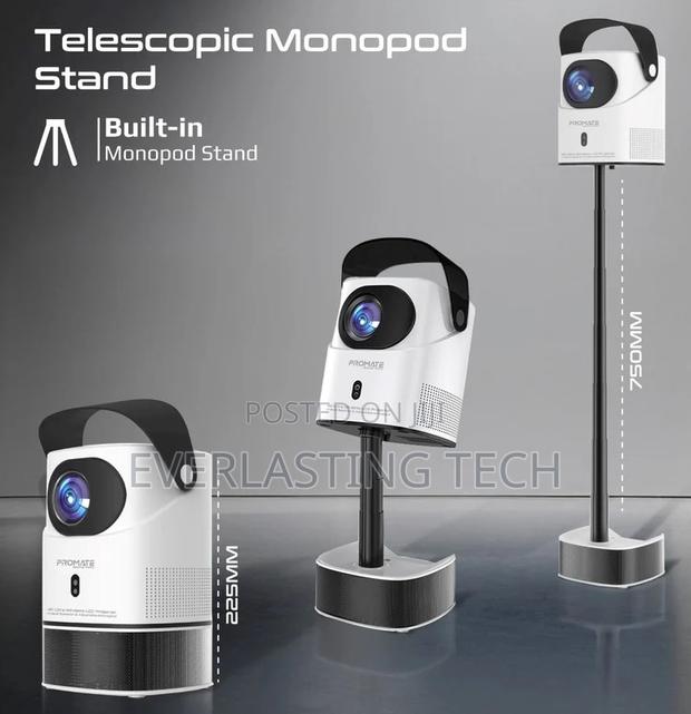 Promate Beamer-A250 Ultra Hd Wireless LCD Projector - thumbnail 4