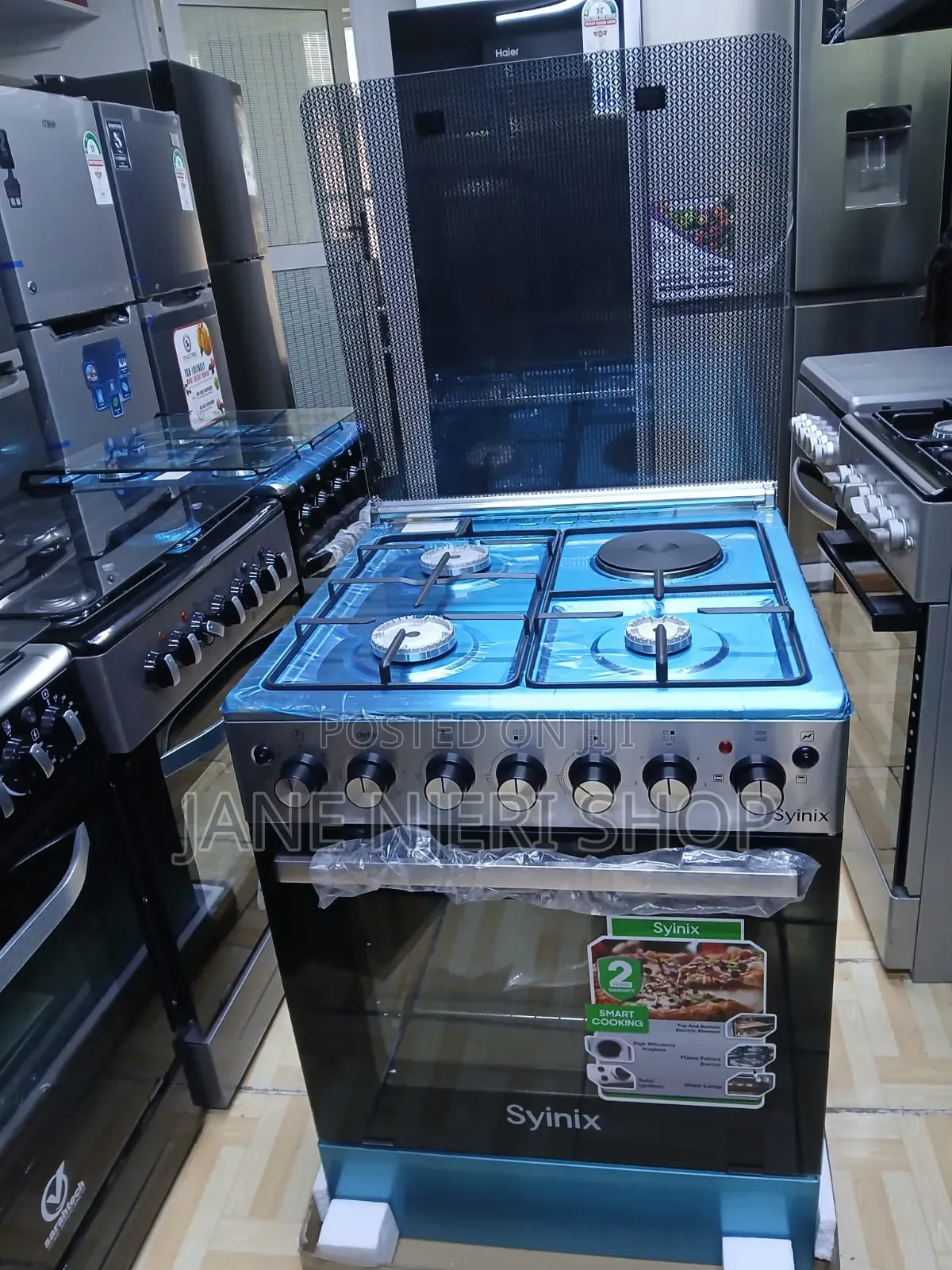 Syinix 3+1 Standing Cooker 60 by 60 With Gas Sensor