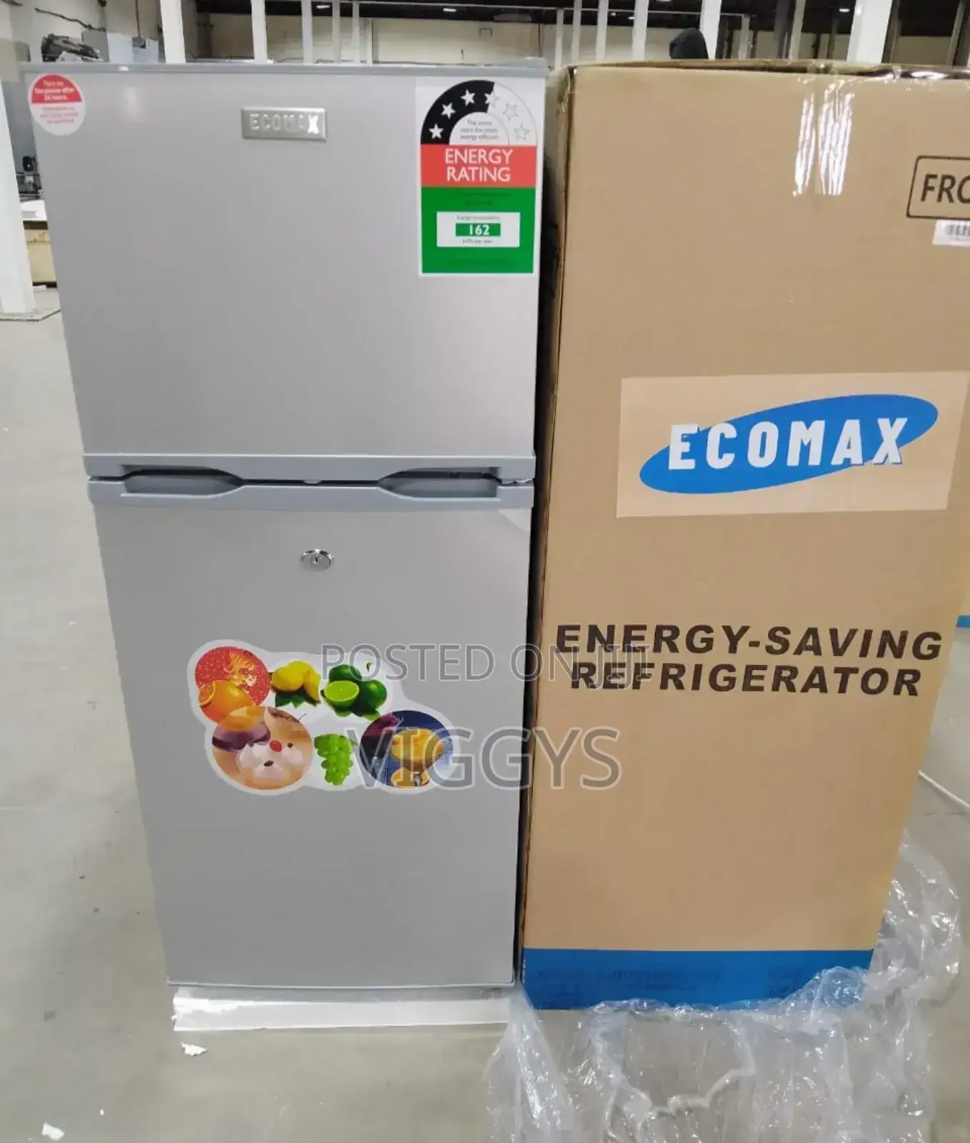 Ecomax 118 Litres Double Door Fridge 