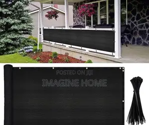 Black Balcony Privacy Shield