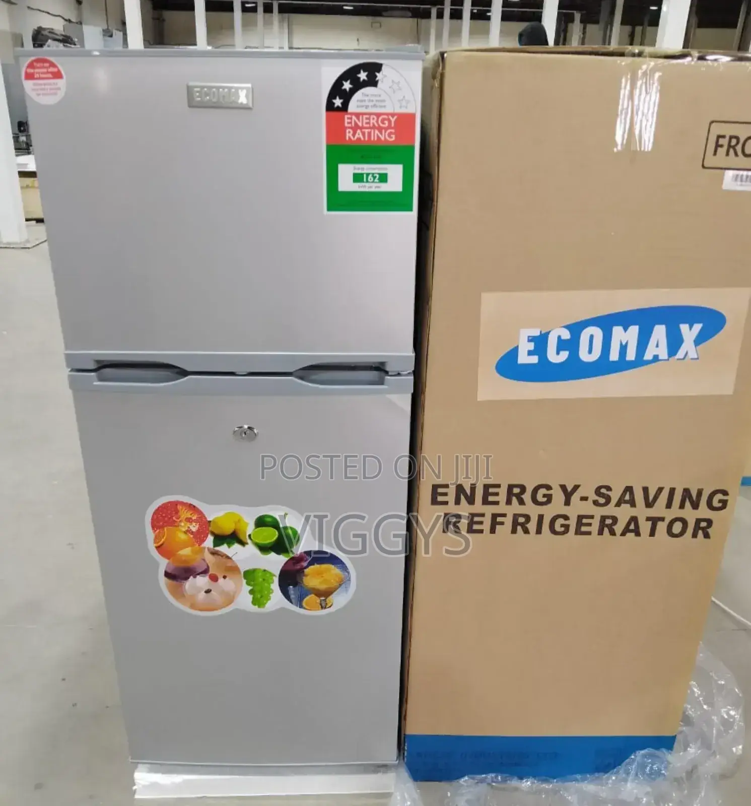 Ecomax 118 L Double Door Refrigerator Fridge 