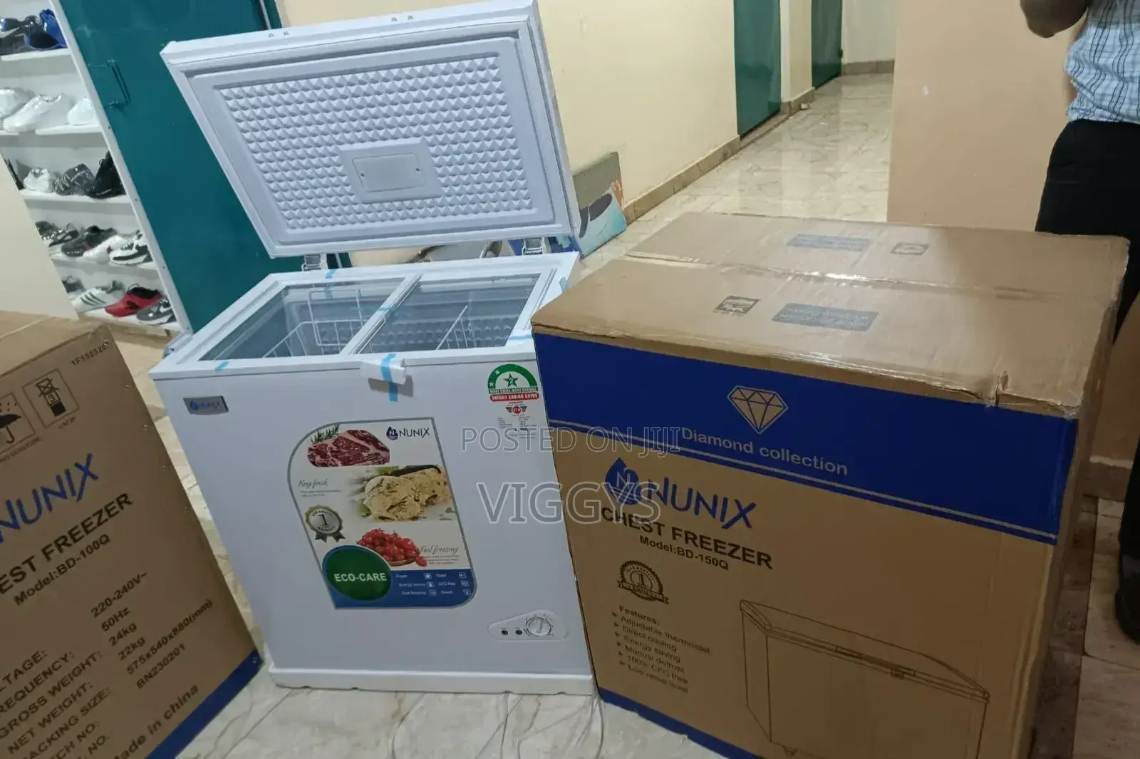 Nunix 150l Deep/Chest Freezer, Fast Cooling,