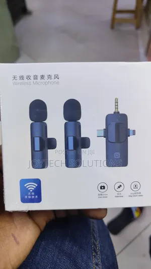 Dual Phone Wireless Lapel Microphone Upto 20 Meter Wireless)