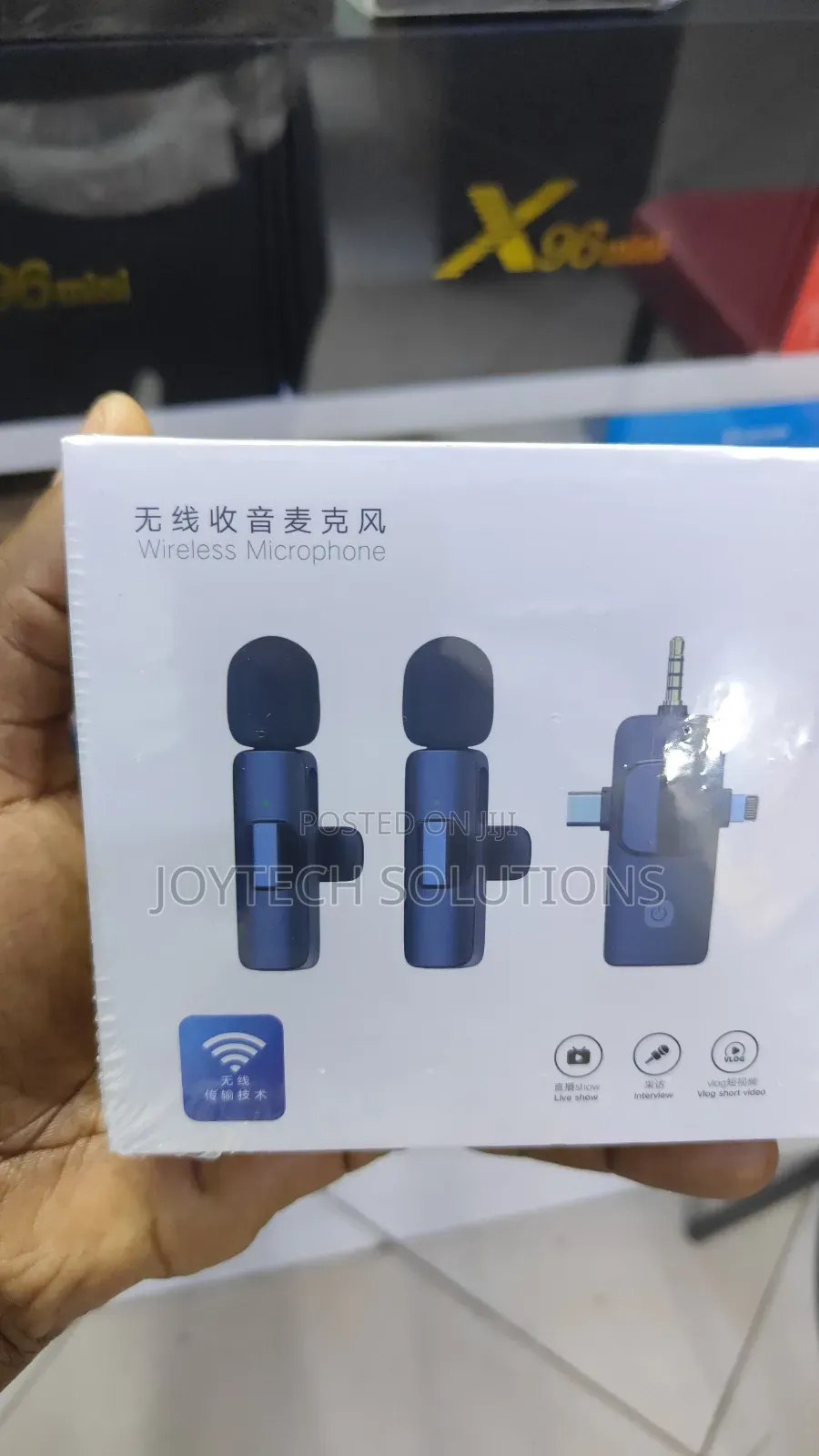 Dual Phone Wireless Lapel Microphone Upto 20 Meter Wireless)