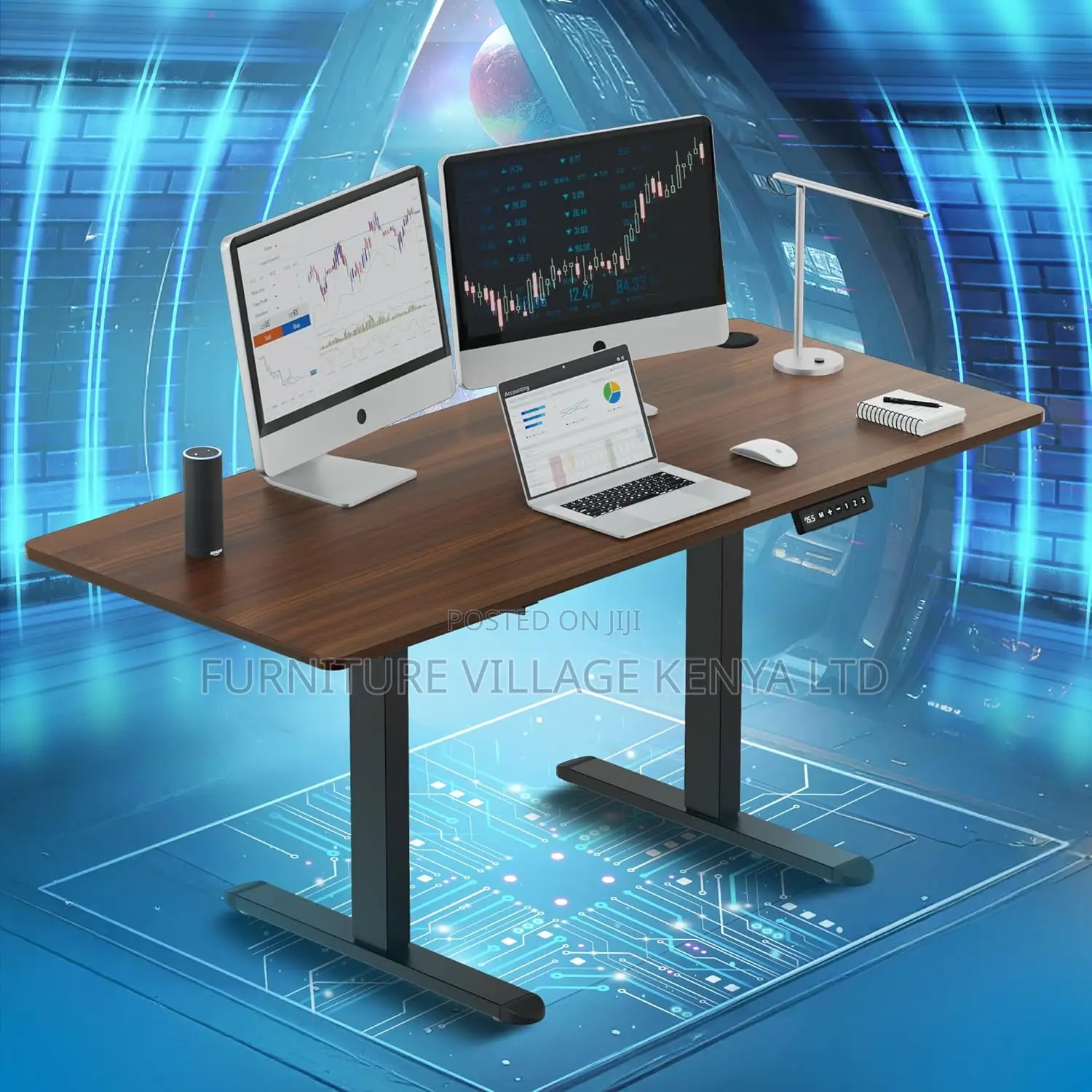 Electric Height Adjustable Desk for Laptop