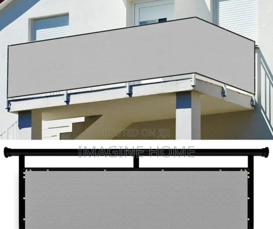 Grey Balcony Privacy Shield