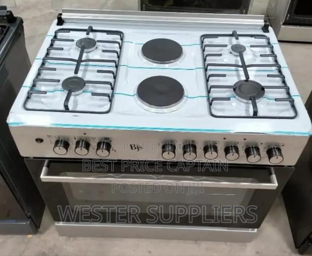 BJS 60x90 4+2 Hot Plate Gas Cooker, W/ Turbo Fan, Oven 90l