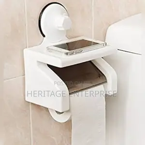 Toilet Paper Holder Suction Cup Tissue Roll Stand