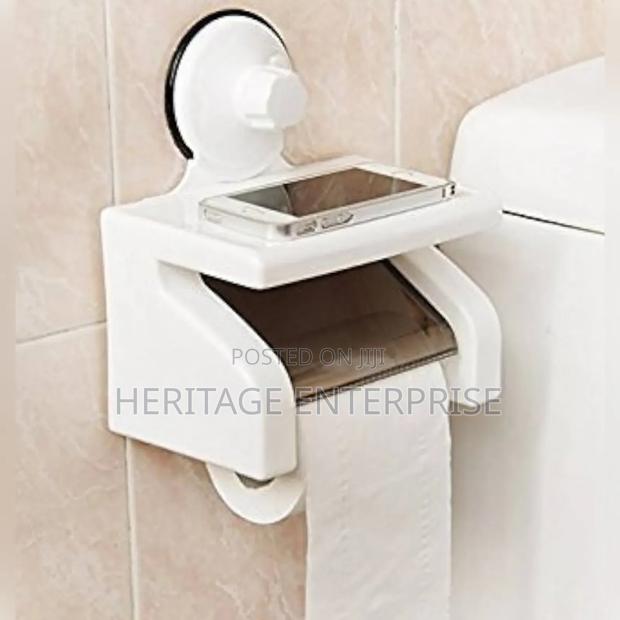 Toilet Paper Holder Suction Cup Tissue Roll Stand