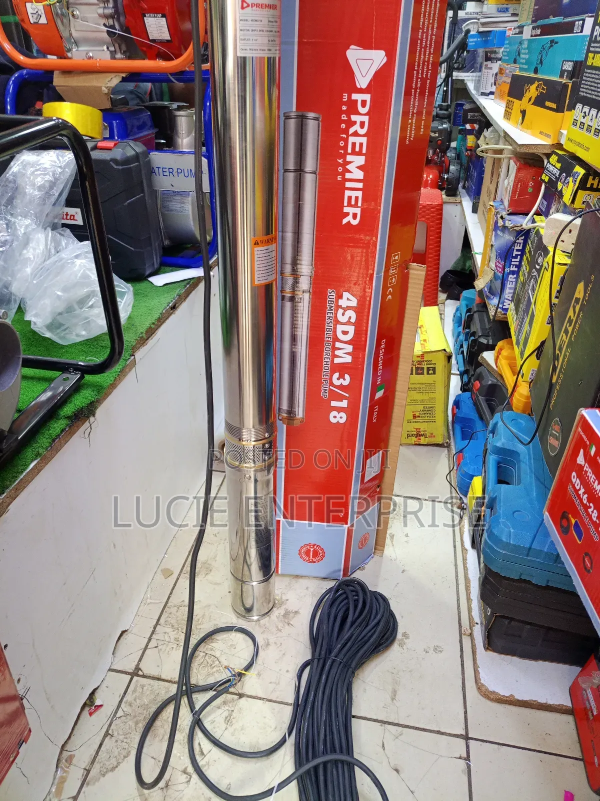 Submersible Borehole Water Pump 2hp, 1.5kw ,130m