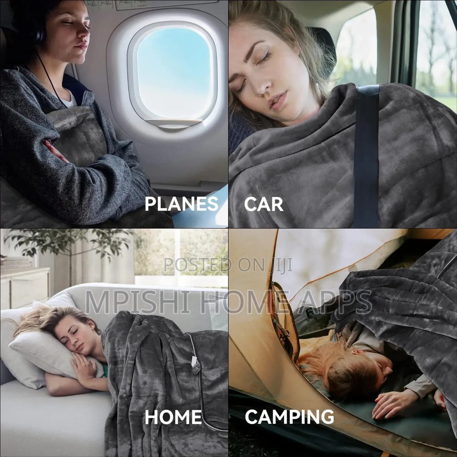 Travel Fleece Blanket 180×140cm