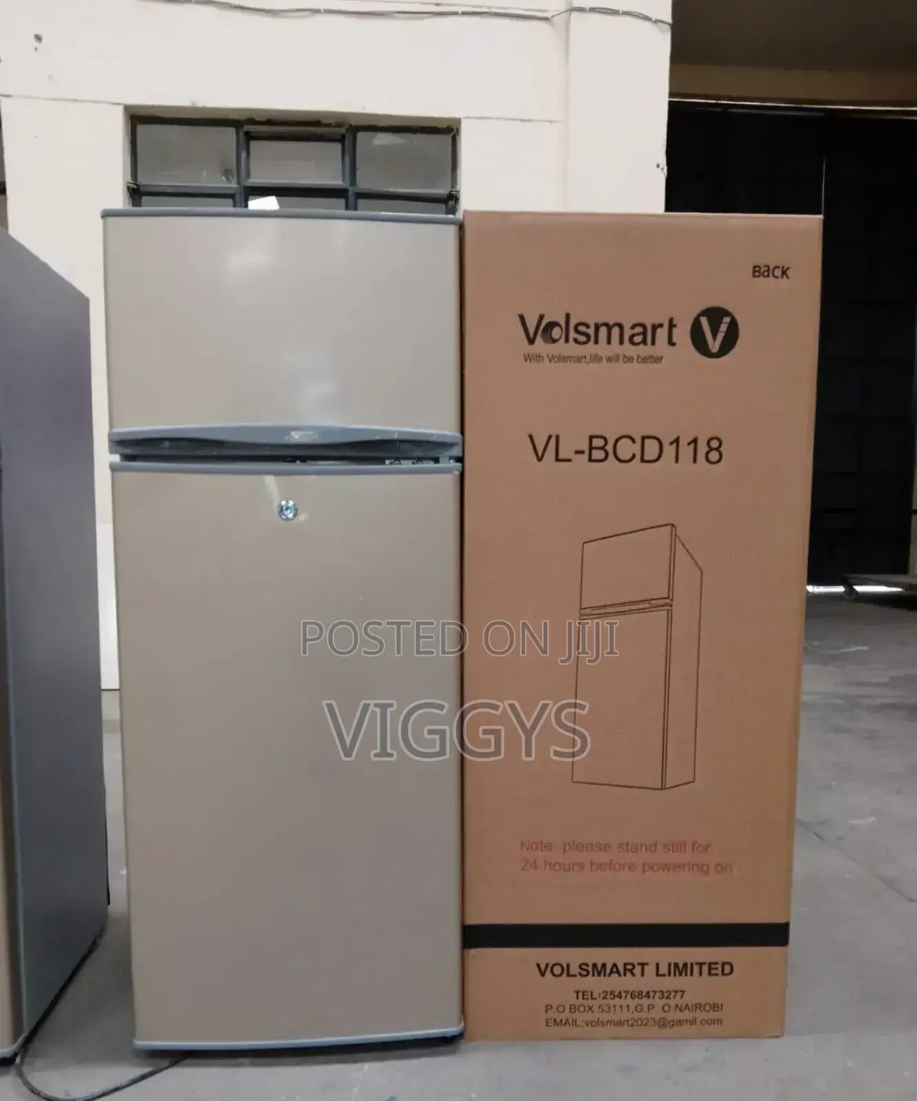 Volsmart 118litres Double Door Refrigerator at