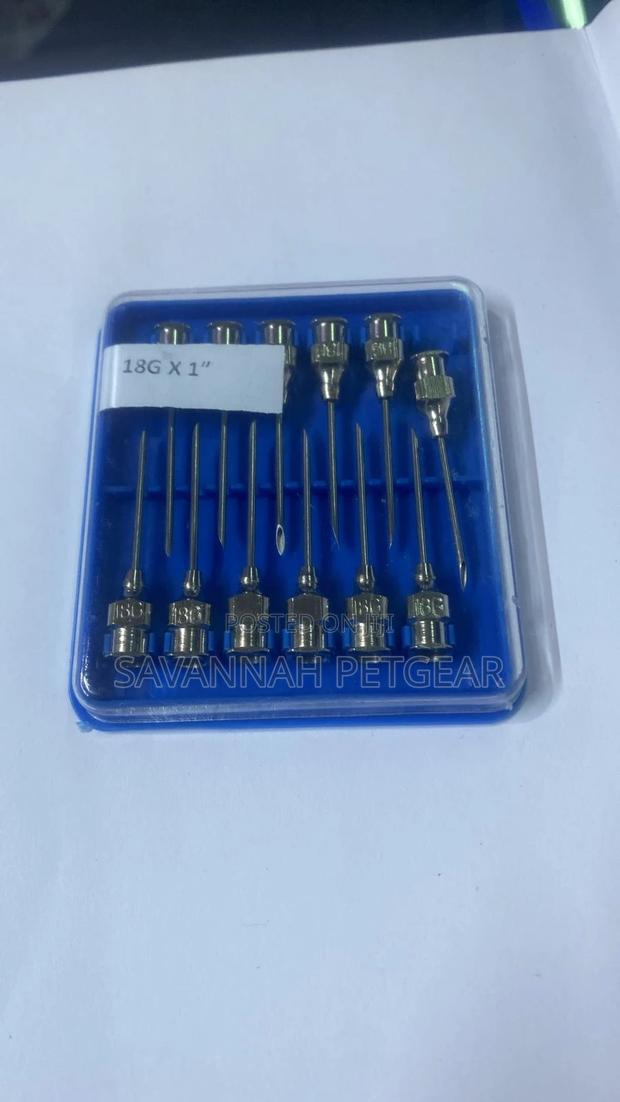 Stainless Steel Animal Injection Veterinary Needles -12 PCS