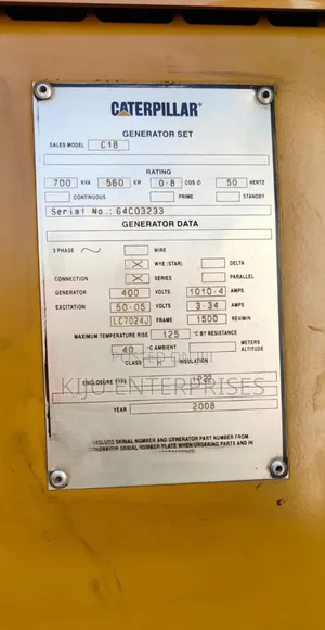 Genset Cat 700kva