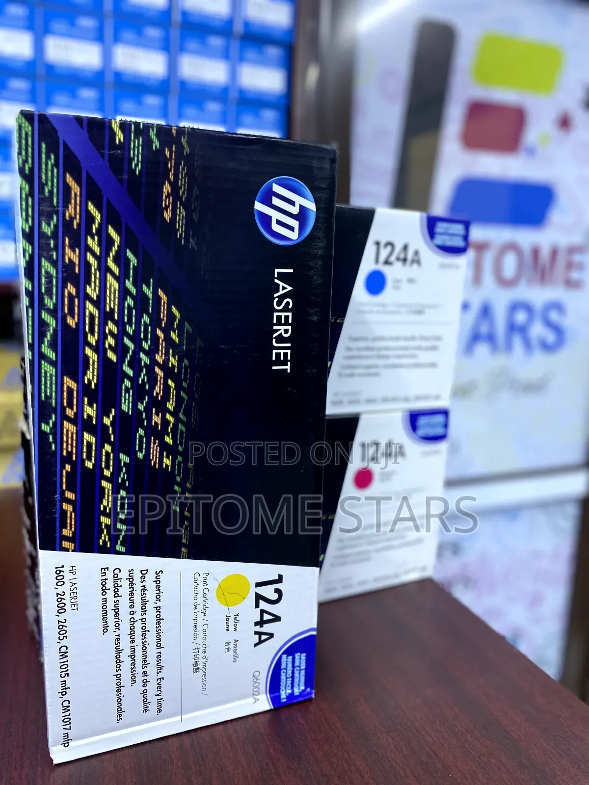 Imposing Hp 124a Original Laserjet Toner Cartridges