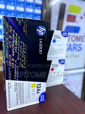 Imposing Hp 124a Original Laserjet Toner Cartridges