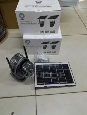 4g Solar Camera Dual Lens Simcard Slot 2+2mp PTZ