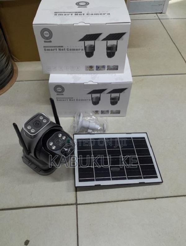 4g Solar Camera Dual Lens Simcard Slot 2+2mp PTZ