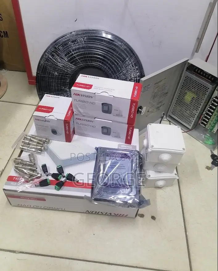 Hikvision 1080p Four 4full Hd CCTV Cameras Complete System