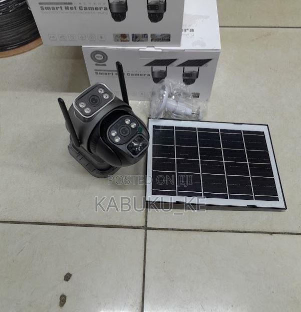 V380 Dual Lens 4g Sim Camera Solar Panel Outdoor Low Powered