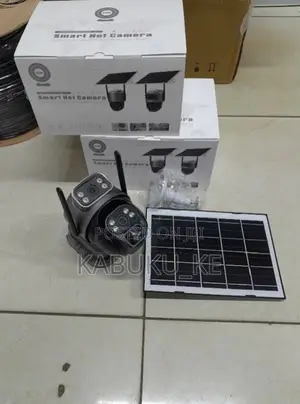 Dual Lens V380 4g Solar Outdoor PTZ Simcard Camera Colored