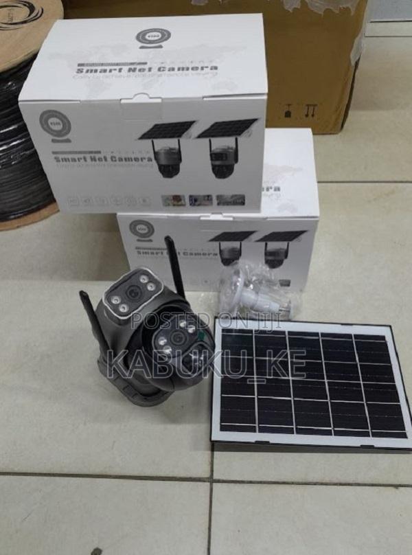 V380 Solar 4g Dual Lens Outdoor Camera PTZ With Simcard Slot