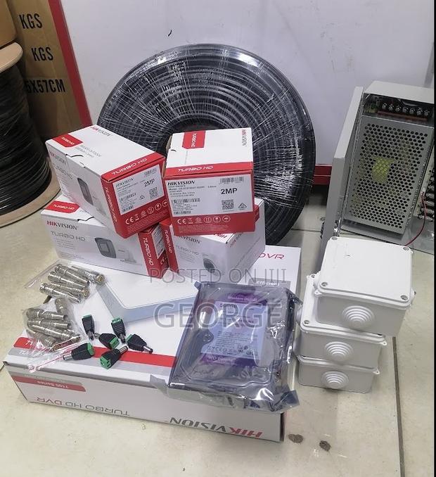 Bright 2mp 1080p Hikvision Surveillance 4 CCTV Cameras - main view