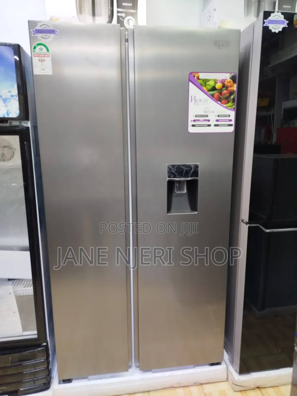 Roch Side by Side 439litres Fridge With Dispenser