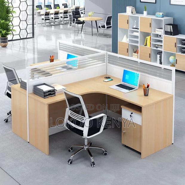 Office Desk: 2-Way Curved Office Modular Workstation - thumbnail 5