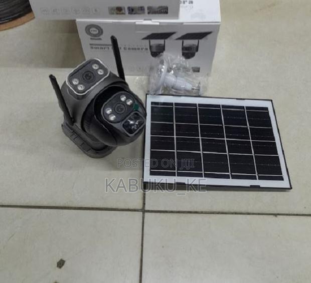V380 Pro Solar 4g Dual Lens PTZ Camera With Audio