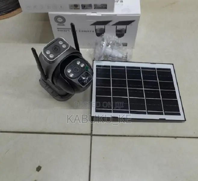 V380 Pro Solar 4g Dual Lens PTZ Camera With Audio