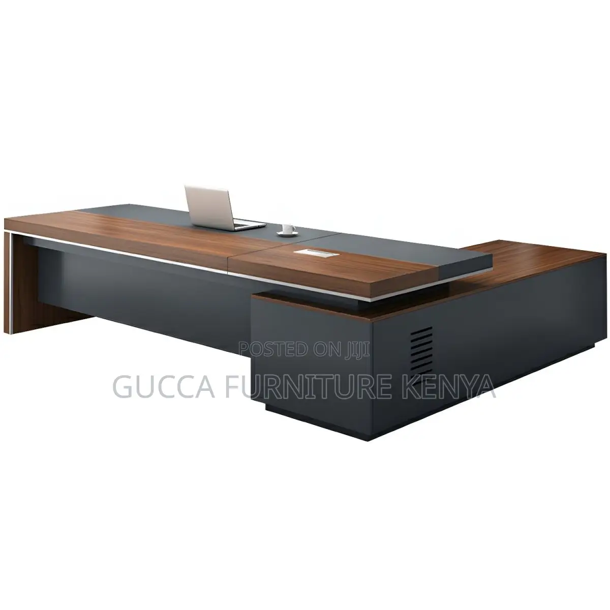 Office Tables:180cm L-Shape Pedestal Computer Office Desk